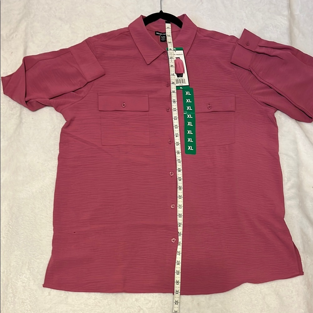 Pink Button-Up‎ Shirt - Picture 4 of 9
